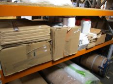 A small quantity of miscellaneous stationery/office supplies and related.