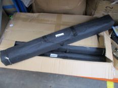 Twelve boxed as new roll-up banner stands.