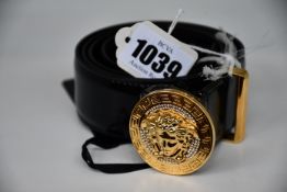 An as new Versace Medusa belt with crystals (Size 105 - RRP £400).
