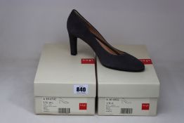 Two pairs of Hogl Bonnie closed toe shoes in dark grey (UK 6, 6.5).