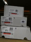 Two Risco Agilty 4 RW132V security panels and two Risco WL Panda Keypads RW332KP, all boxed.