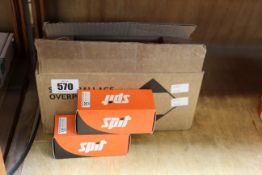 Ten boxed as new SPIT 031700 medium strength 6.3/10 calibre disc cartridges (100 per box).