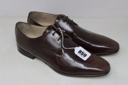A pair of Sweeney London brown leather shoes (UK 8 - No box ).