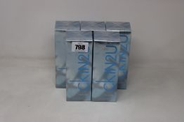 Five boxed as new Calvin Klein CKIN2U him eau de toilette spray (100ml).