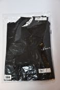 An as new Versace Signature polo shirt in black (XL - RRP £310).