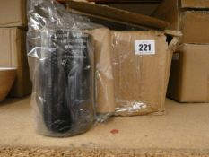 A box of ten as new Techno-Edge B112 130mm x 600M Thermal Transfer Ribbon. Black Wax/Resin (PN: