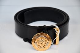 An as new Versace Medusa belt with crystals (Size 95 - RRP £400).