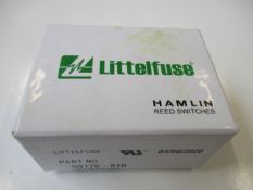 A box of two hundred as new Littelfuse Hamlin Reed Switches TRW Sensors (P/N: 59170-510) (Box