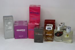 A quantity assorted parfum/eau de toilettes to include Kim Kardashian by Montana, Terre D'Hermes,