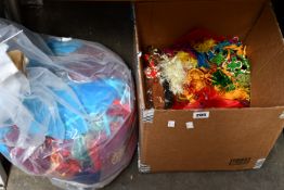 A quantity of assorted oriental hangings and jewellery pouches.