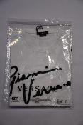 An as new Versace Signature T-shirt in white (L - RRP £350).