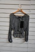 An as new The Kooples Spring Liberty top (Size 1 - RRP £155).