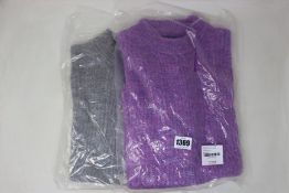 Two as new Resume Amora knit sleeveless sweaters (Both EU 36 - RRP £90 each).