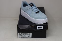 A pair of as new Nike Air Force 1 Sage low trainers (UK 5).