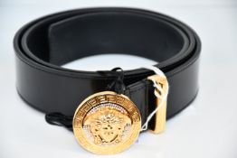 An as new Versace Medusa belt with crystals (Size 105 - RRP £400).
