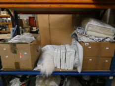 A quantity of miscellaneous soft furnishings to include an Emma memory foam pillow, a Christy