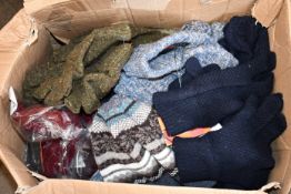 A quantity of as new Ben Sherman hats, gloves and scarves.