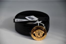 An as new Versace Classic Medusa belt (Size 110 - RRP £310).