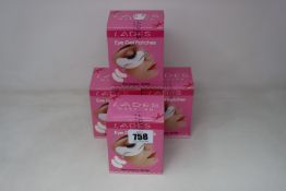 Twenty five as new Lades eye gel patches (50 per pack).