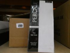Sixteen as new Percale Pillowcases (Pair PER001White).