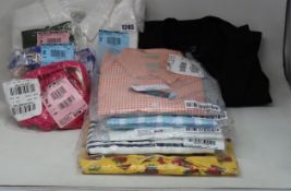 Assorted women's as new J.Crew clothing to include Italian wool blazer, white denim jacket, Solid