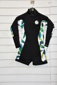 A women's as new Rip Curl Dawn Patrol 2/2 long sleeve Springsuit (Size 6).
