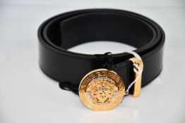 An as new Versace Medusa belt with crystals (Size 95 - RRP £400).