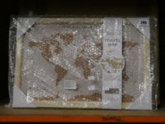 Four as new Splosh Create Your Own Personalised Travel Map frames.