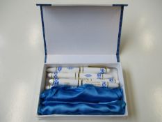 Nine Chinese style fountain pens inscribed Embrace Four Friends the Thirtieth Olympic Games.