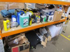 A quantity of miscellaneous car parts/accessories and related items to include various towbar