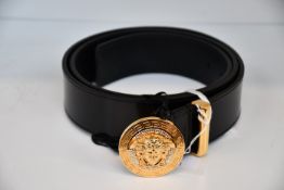 An as new Versace Medusa belt with crystals (Size 110 - RRP £400).