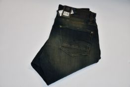 Four pairs of as new G-Star Raw jeans (All W32/L36).