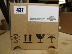 A boxed Stratos Micra 25 High sensitivity smoke detector.