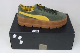 A pair of as new Puma Fenty by Rhianna cleated creeper in suede (UK 9).