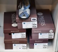 Five pairs of as new Pavers Calfly2103 shoes (1 x UK4, 2 x UK 5, 1 UK 6, 1 x UK 7 - RRP £45 each).