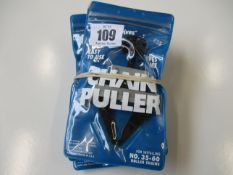 Five as new Fenner Drives #35 Chain Pullers (For installing No 35-60 roller chains).