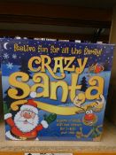 Six boxed as new Crazy Santa board games.