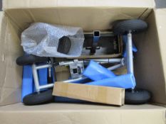 A boxed Orthomate Knee High Scooter.