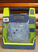 A Cardiac Science G3 AED trainer.