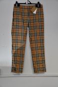 A pair of as new Burberry Hanover trousers (Size 10 - RRP £430).