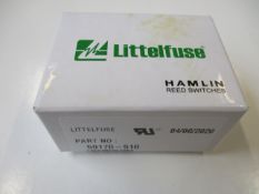 A box of two hundred as new Littelfuse Hamlin Reed Switches TRW Sensors (P/N: 59170-510) (Box