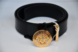 An as new Versace Medusa belt with crystals (Size 100 - RRP £400).