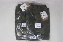 An as new Desigual Montse Camoflower long sleeved shirt dress (UK 12 - RRP £119).