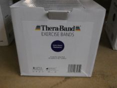 A boxed Thera-Band extra heavy resistance exercise band roll (45.7 metre).