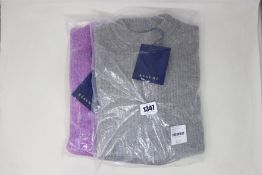 Two as new Resume Amora knit sleeveless sweaters (Both EU 40 - RRP £90 each).