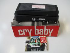 A boxed as new The Original GCB95 Cry Baby Dunlop pedal (Dust marks to outer box).