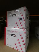 One boxed Equia Forte HT bulk fill glass hybrid restorative system.