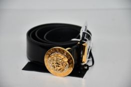An as new Versace Medusa belt with crystals (Size 105 - RRP £400).