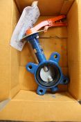 Two Wolseley Jet Range 624.5 lug type butterfly valves (K86308).