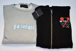 An as new Baja East LA Embassy Beverly Hills zip hoodie (Size 0) together with a Baja East Raglan